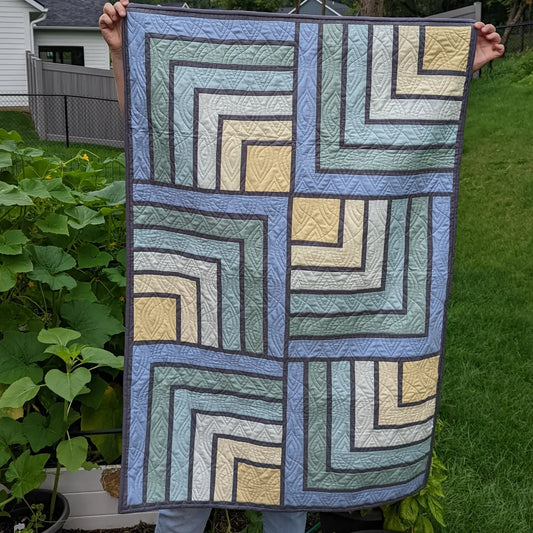 Ombre spin quilt - crib/lap size