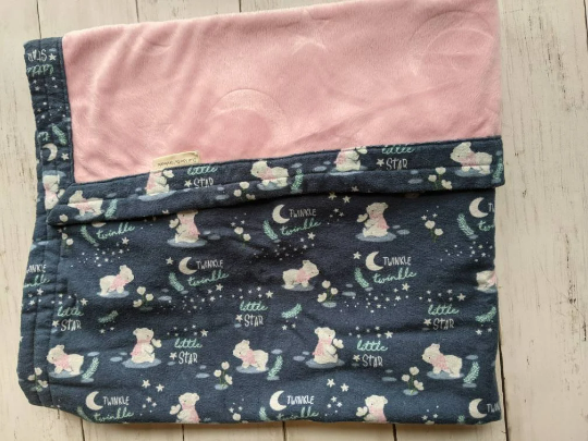 Luxe soft receiving blanket
